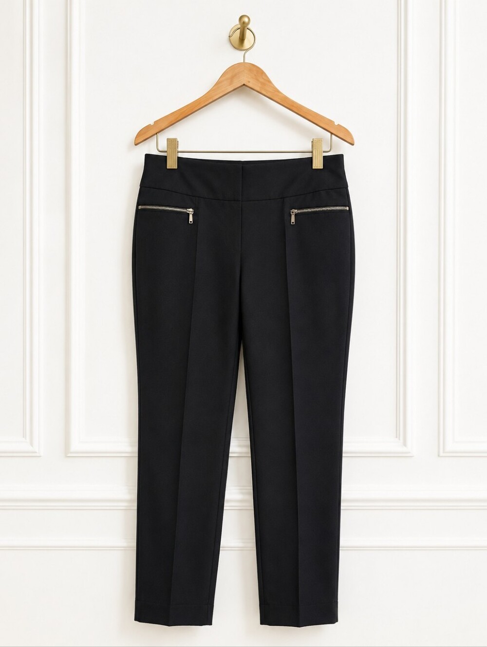 Style & Co Black Slim Ankle Pants with Zip Pocket Detail | Size Medium - Picture 5 of 8